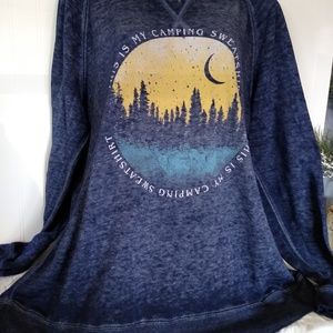 Maurice's Plus Size 1x Camping Sweat Shirt